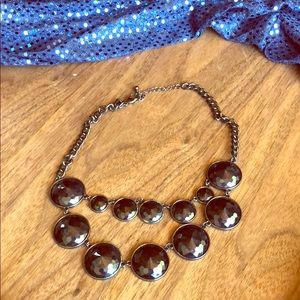 Black stone necklace